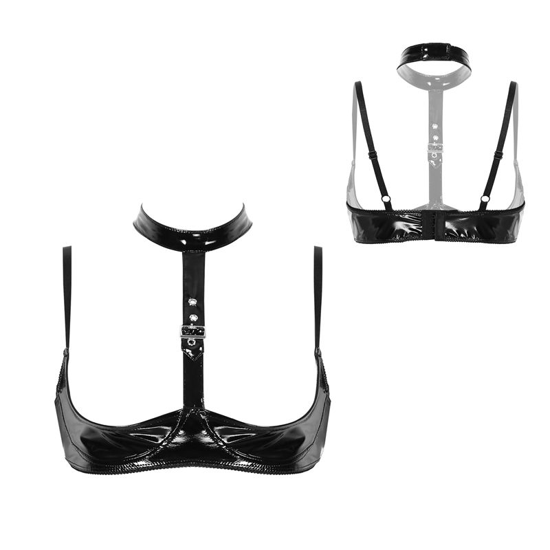 Ensemble de lingerie en cuir v - Bralette Triangle Set avis et prix