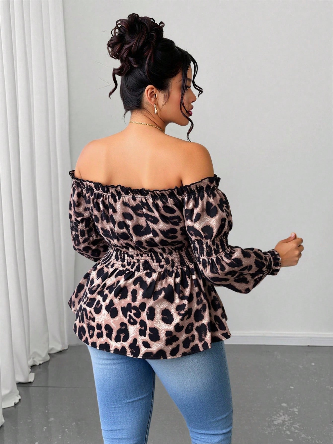 Chemisier à la mode à manches  - Blouse Off Shoulder avis et prix