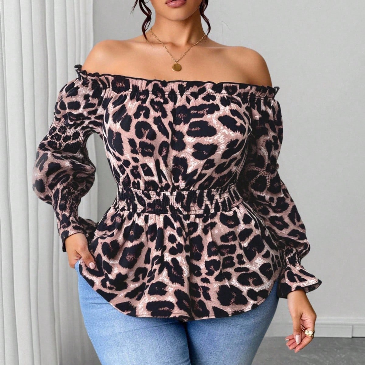 Chemisier à la mode à manches  - Blouse Off Shoulder avis et prix
