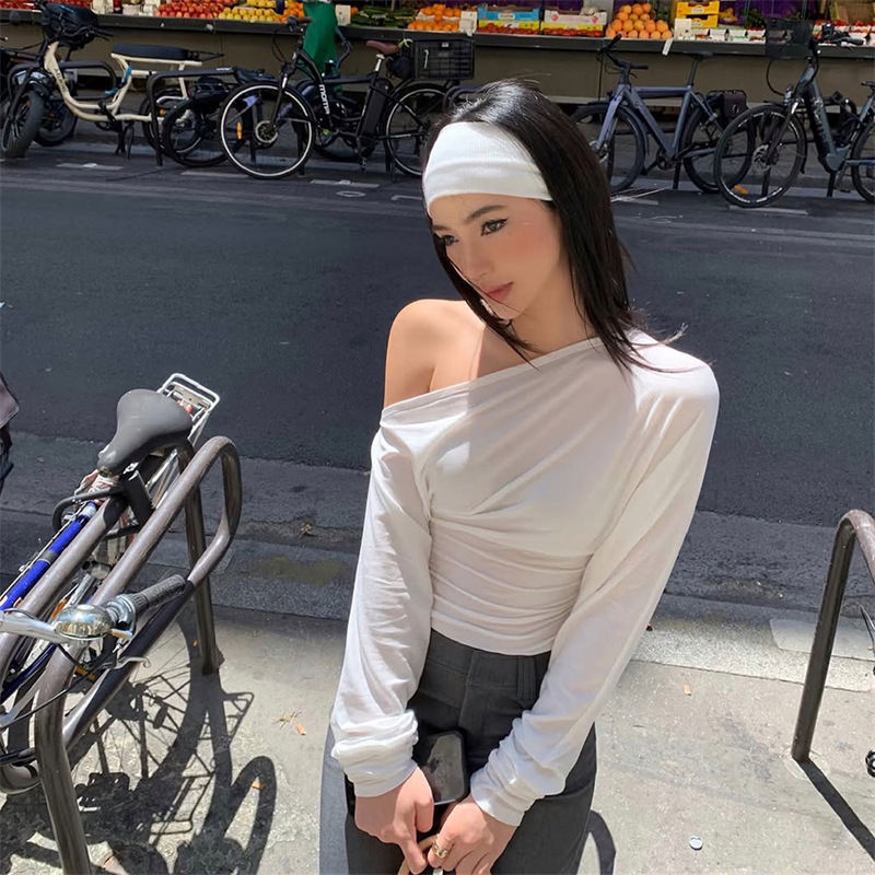 2026 Haut asymétrique à une ép - Blouse Off Shoulder avis et prix