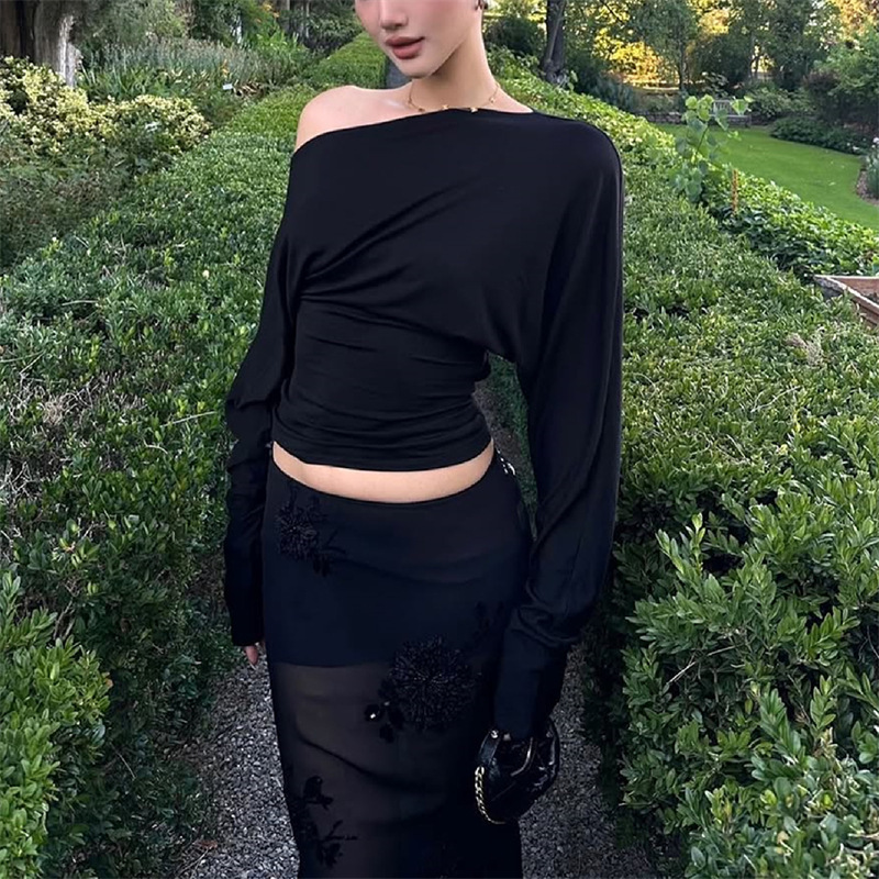 2026 Haut asymétrique à une ép - Blouse Off Shoulder avis et prix