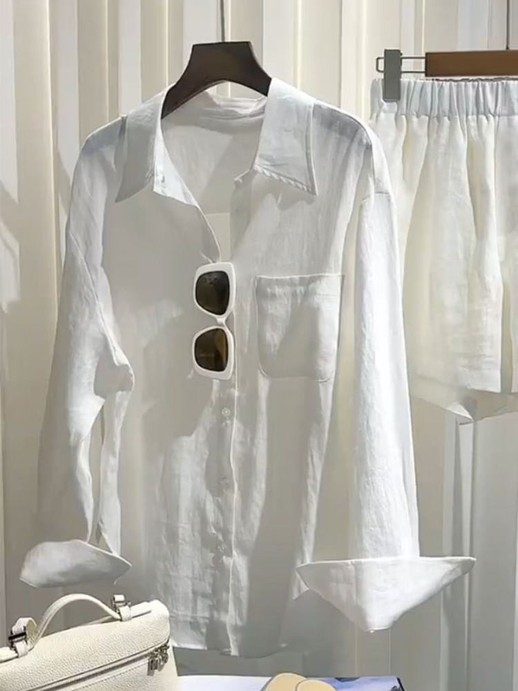 Ensemble chemise en lin pour f - Linen Pant Wide avis et prix