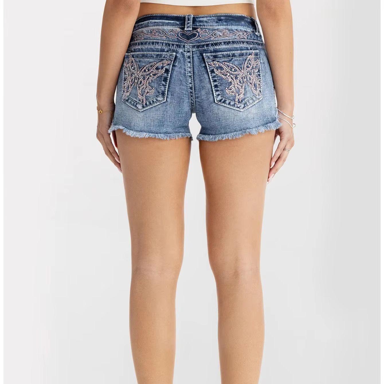 Shorts en jean pour femmes, mo - Shorts Denim Frayed avis et prix
