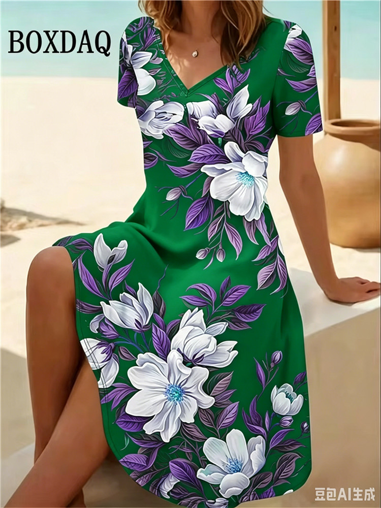 Robes pour femmes grande taill - Romper Floral Print avis et prix