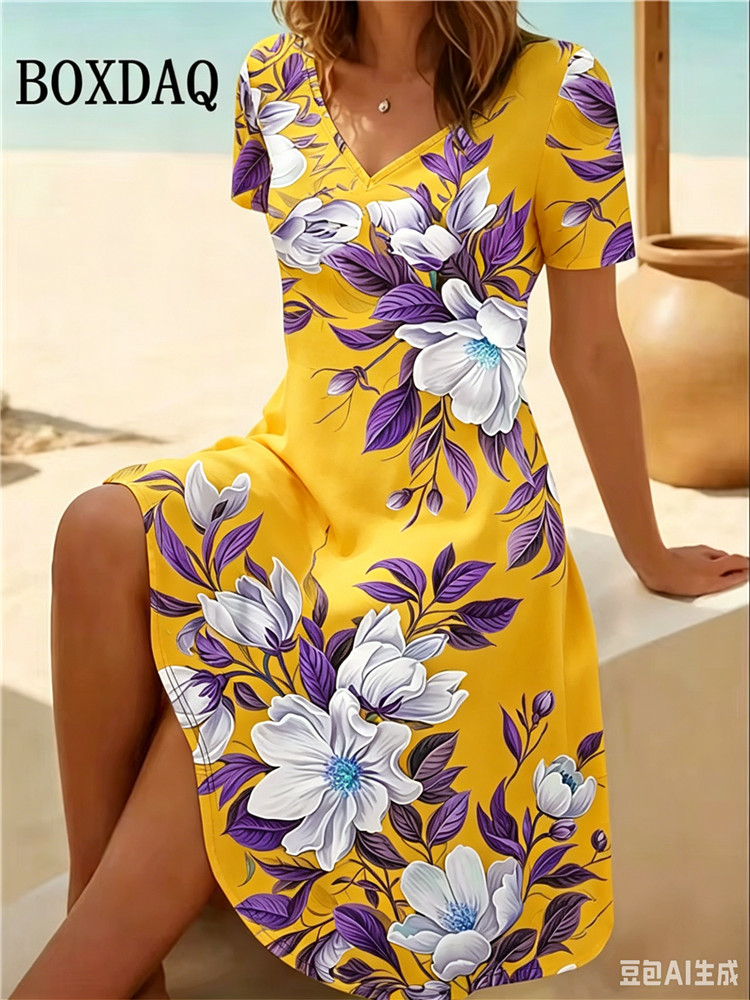 Robes pour femmes grande taill - Romper Floral Print avis et prix