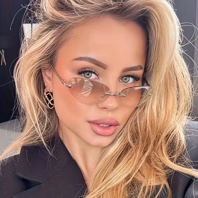 Lunettes de soleil ovales sans - Sunglasses Cat Eye avis et prix