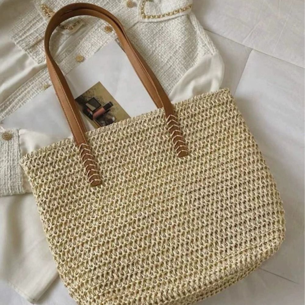 Sac fourre-tout en paille tres - Tote Bag Beach avis et prix